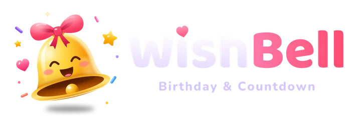 WishBell horizontal logo on a dark background